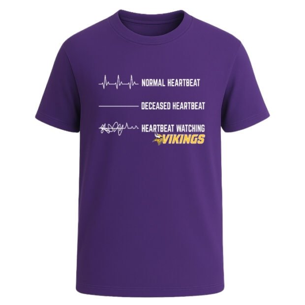 Heartbeat watching Minnesota Vikings