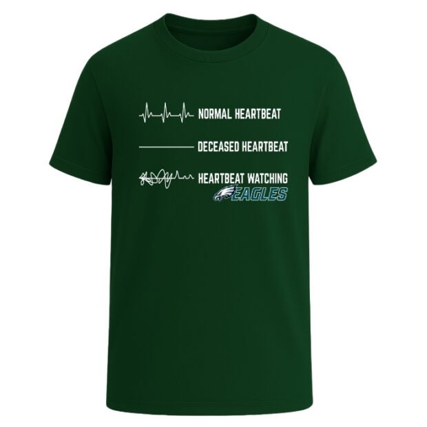 Heartbeat watching Philadelphia Eagles