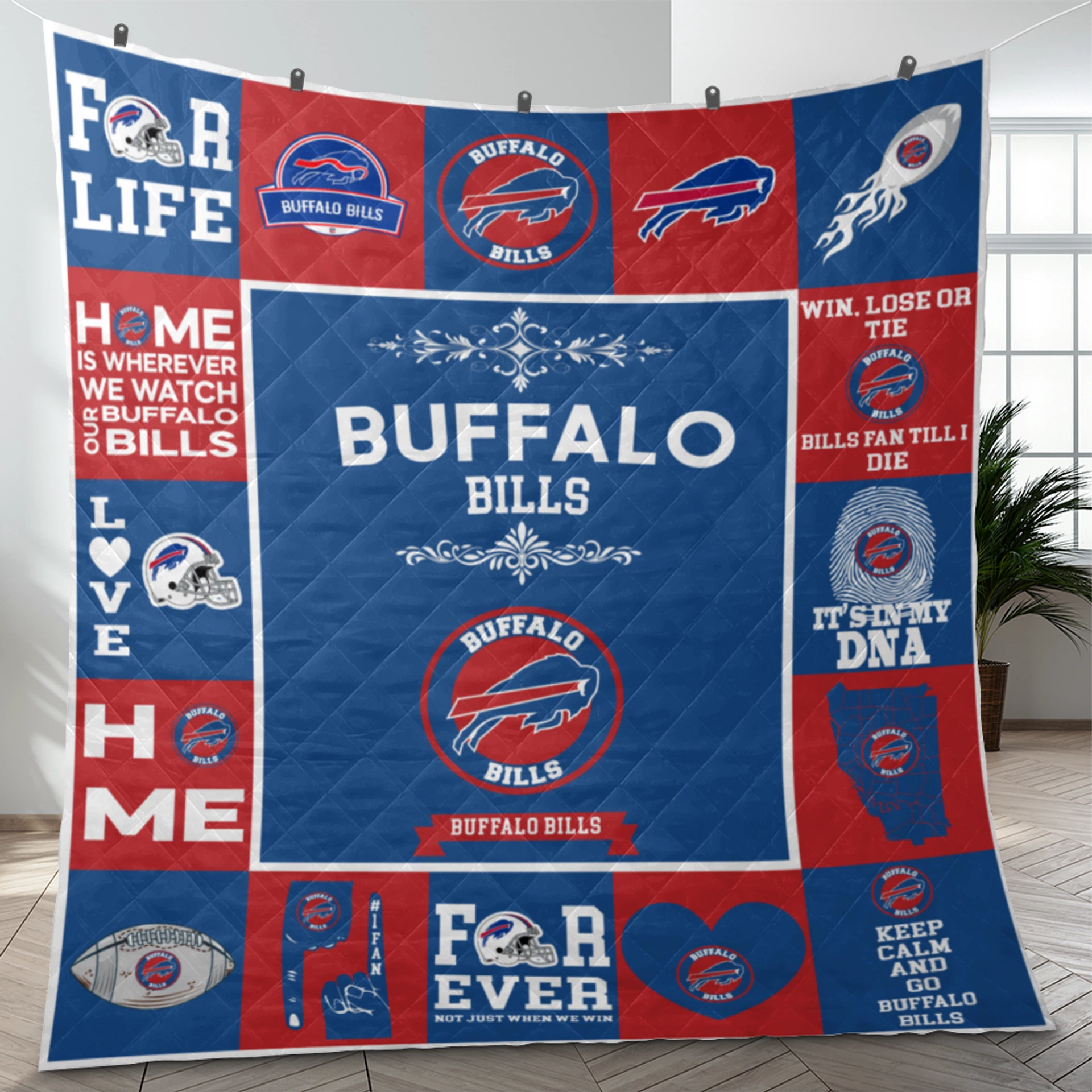 Buffalo Bills Pride Quilt Blanket - Image 3
