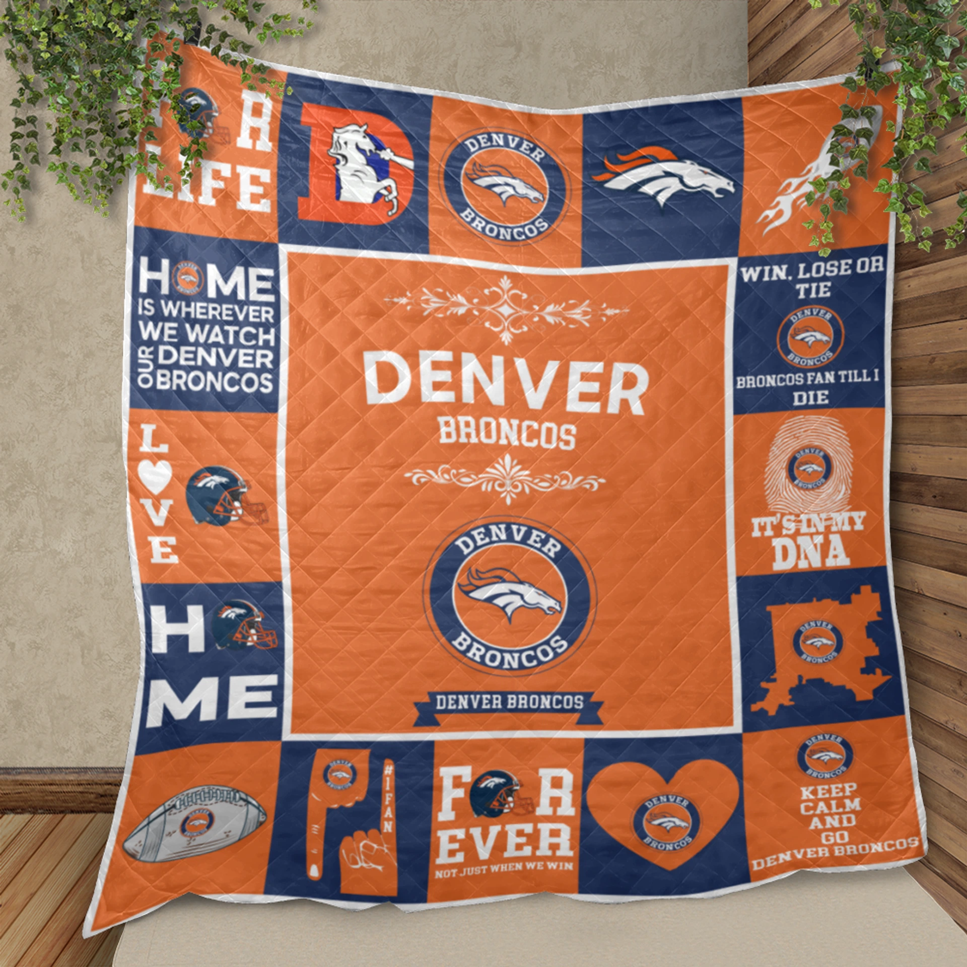 Denver Broncos Pride Quilt Blanket - Image 2