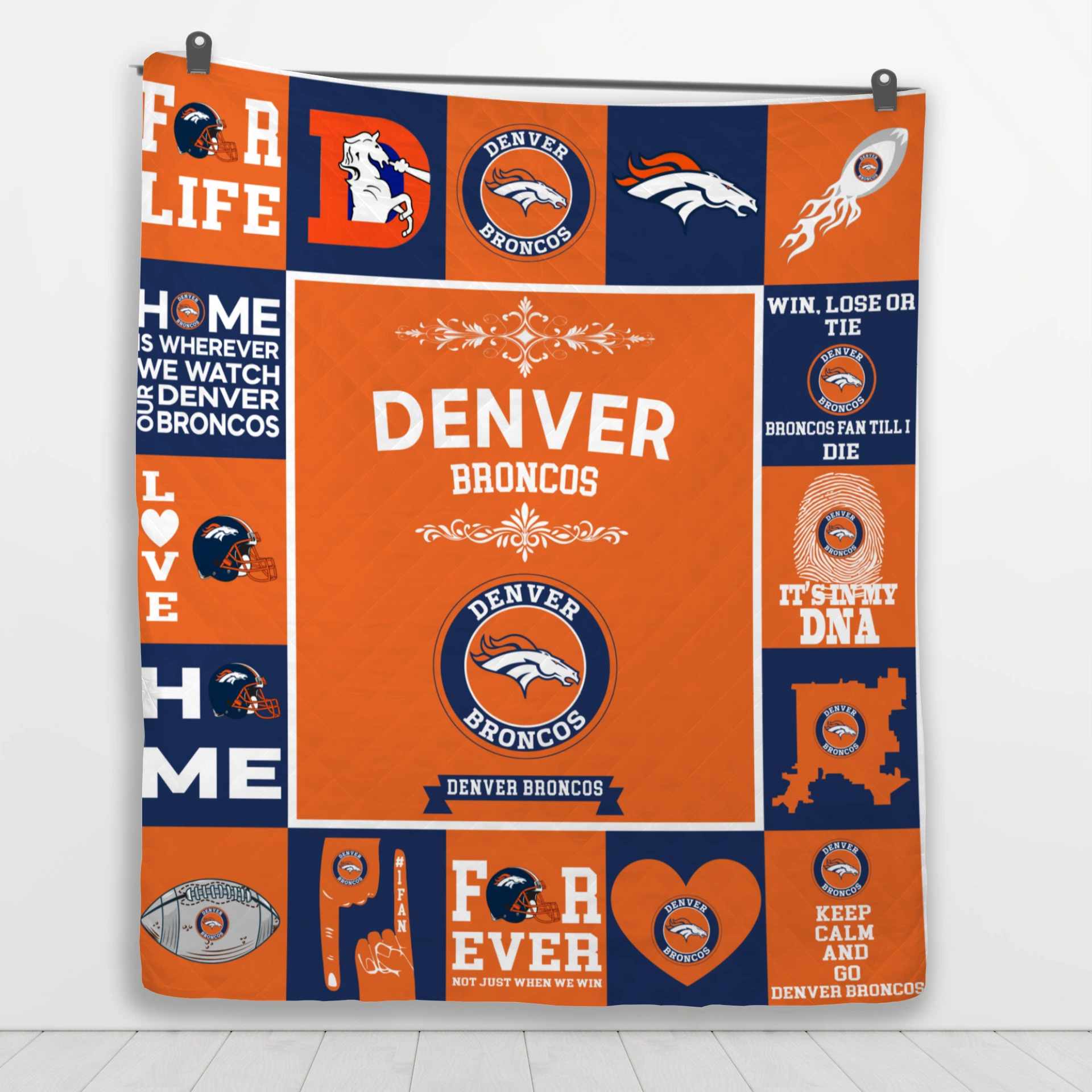 Denver Broncos Pride Quilt Blanket - Image 4
