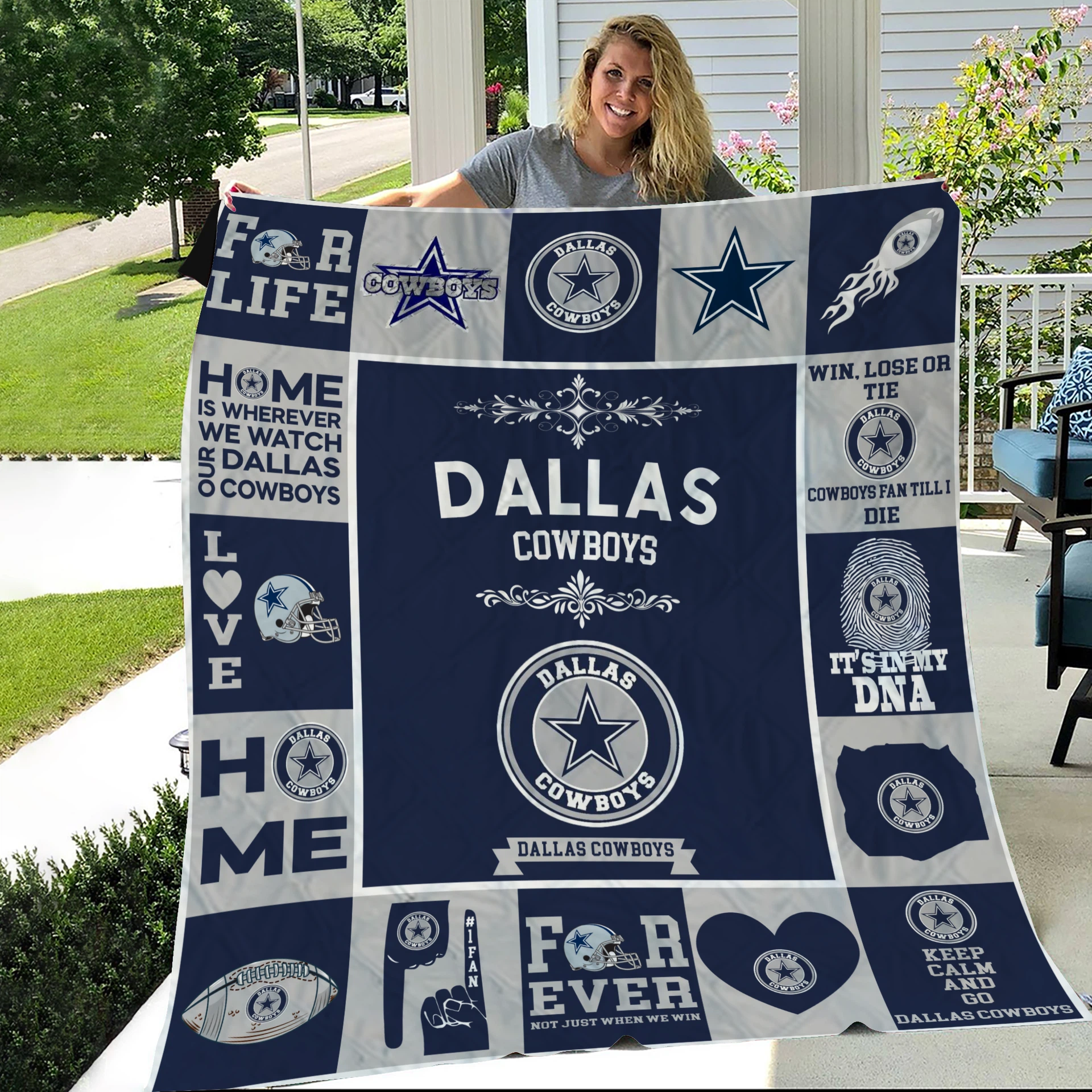 Dallas Cowboys Pride Quilt Blanket
