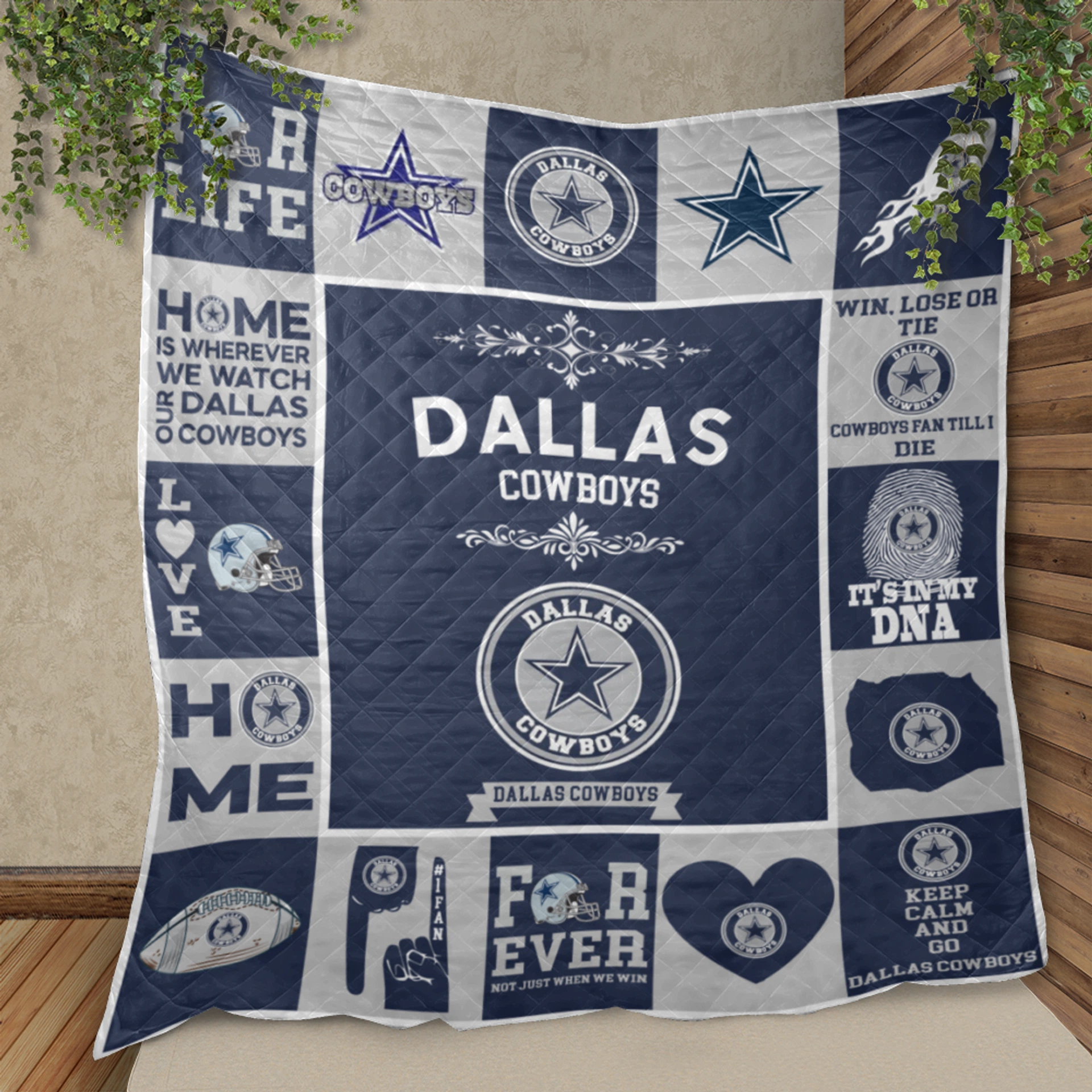 Dallas Cowboys Pride Quilt Blanket - Image 2