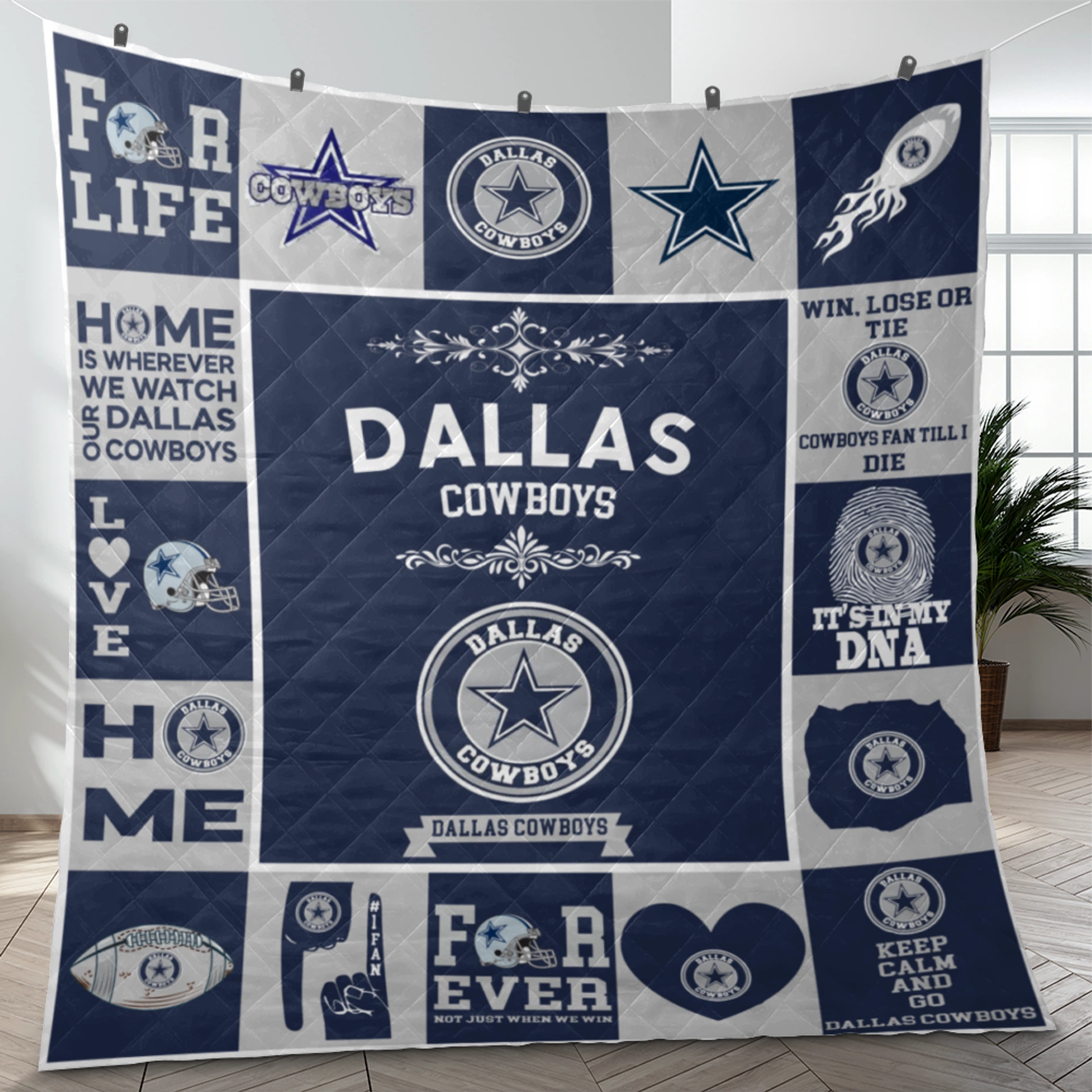 Dallas Cowboys Pride Quilt Blanket - Image 3