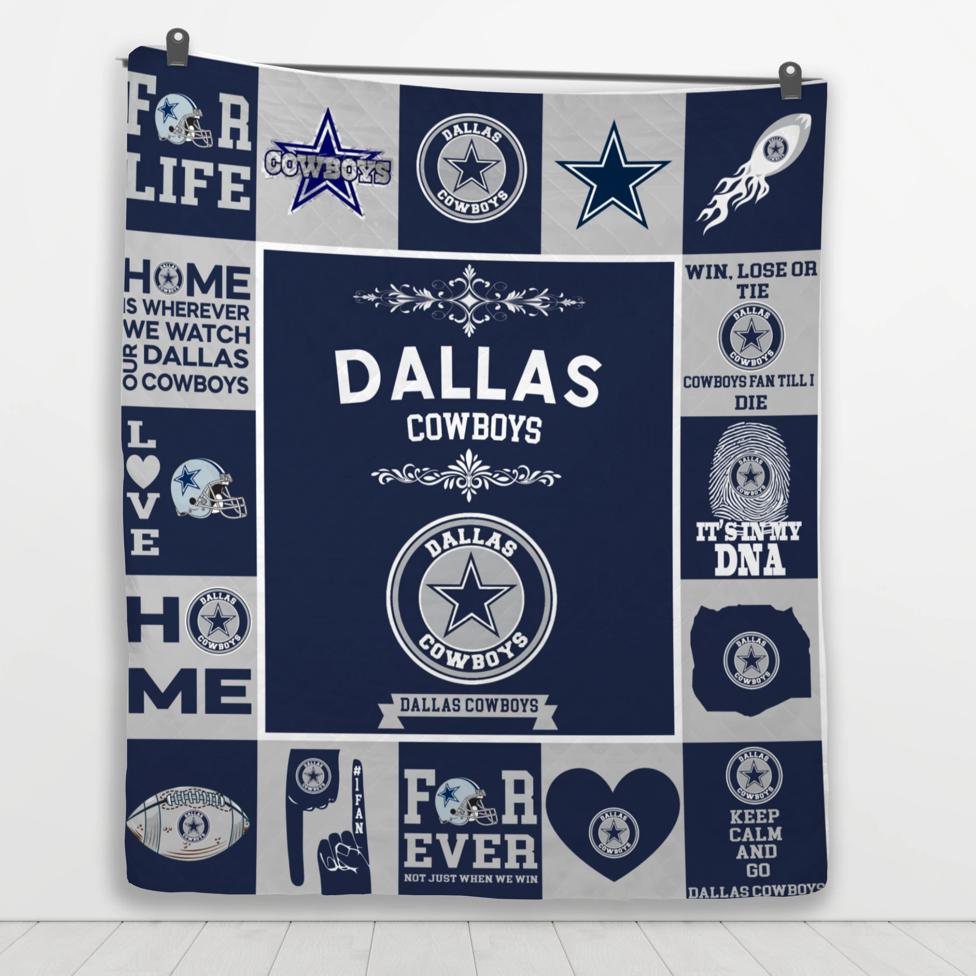 Dallas Cowboys Pride Quilt Blanket - Image 4