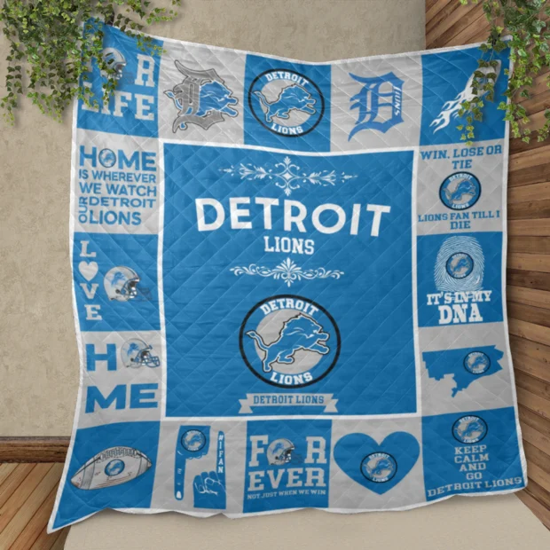 Detroit Lions Pride Quilt Blanket