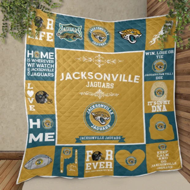 Jacksonville Jaguars Pride Quilt Blanket