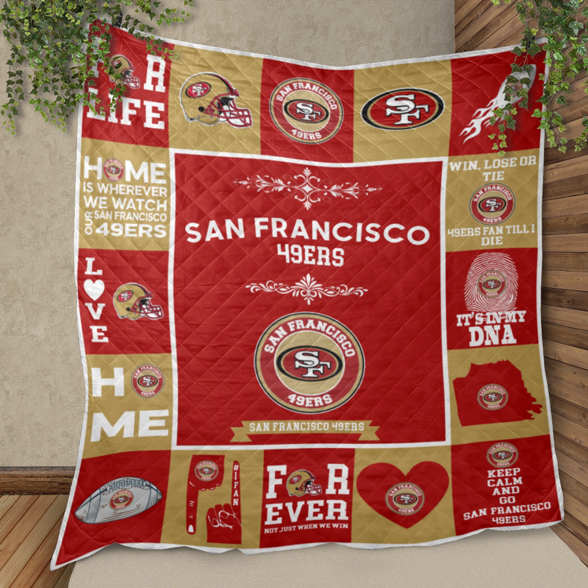 San Francisco 49ers Pride Quilt Blanket - Image 2