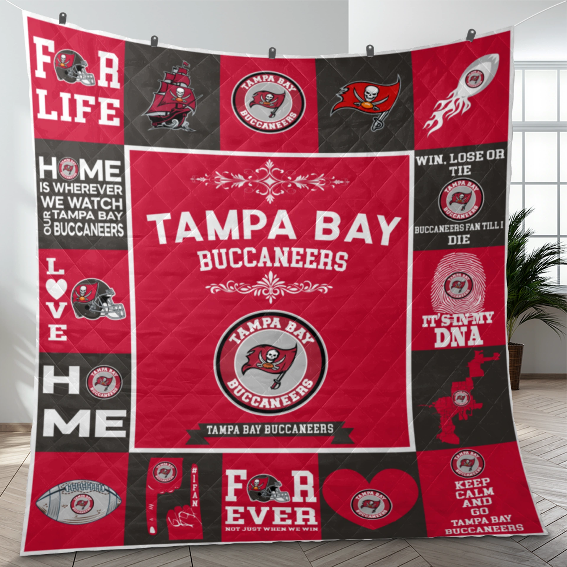 Tampa Bay Buccaneers Pride Quilt Blanket - Image 3