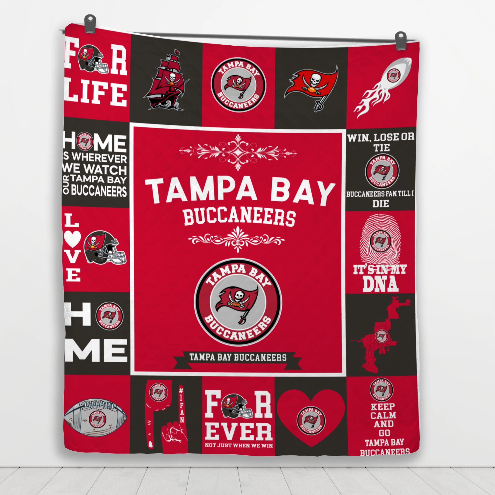 Tampa Bay Buccaneers Pride Quilt Blanket - Image 4