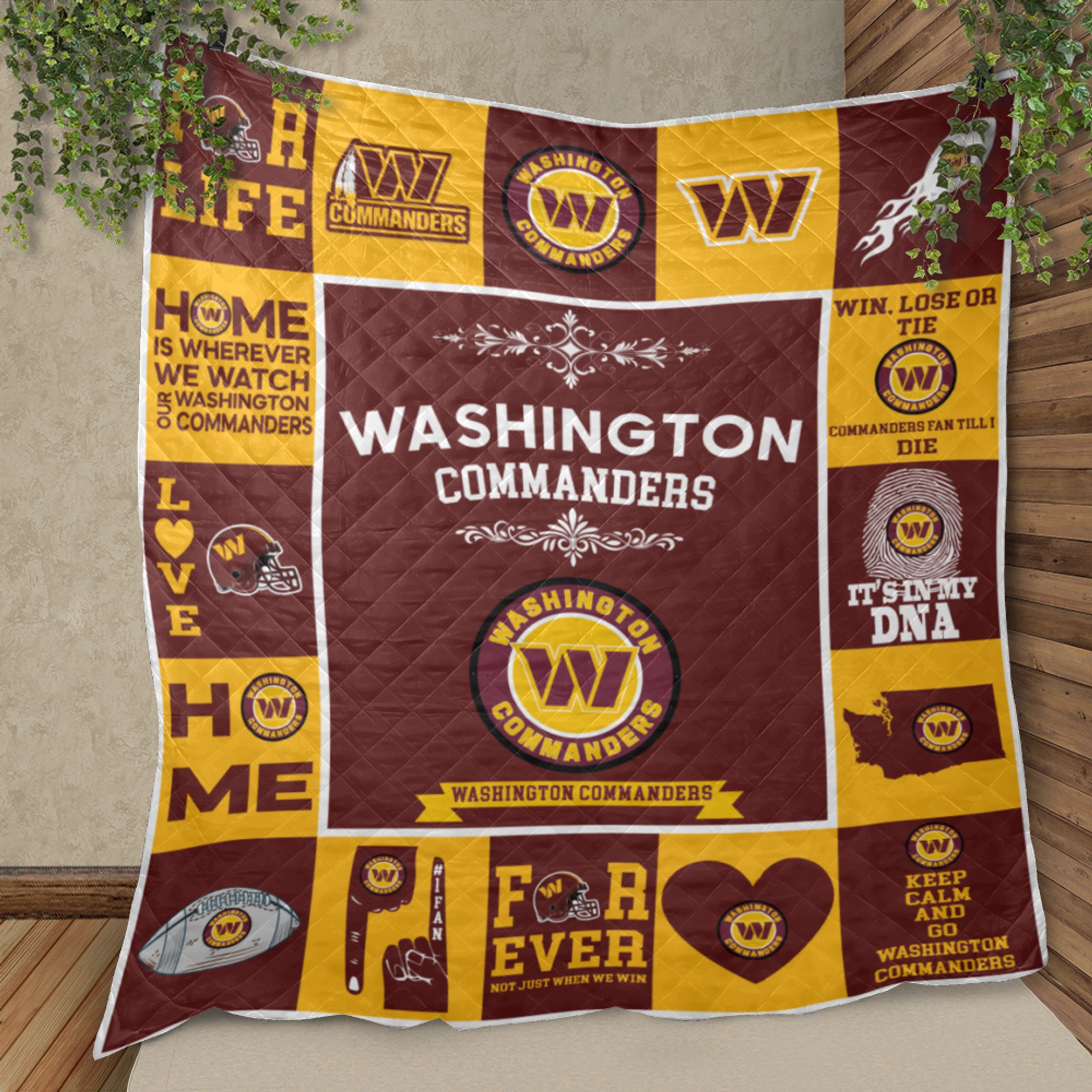 Washington Commanders Pride Quilt Blanket - Image 2