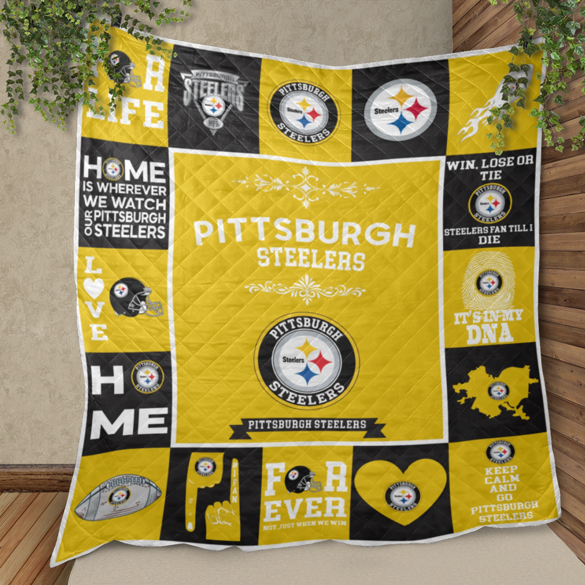 Pittsburgh Steelers Pride Quilt Blanket - Image 2