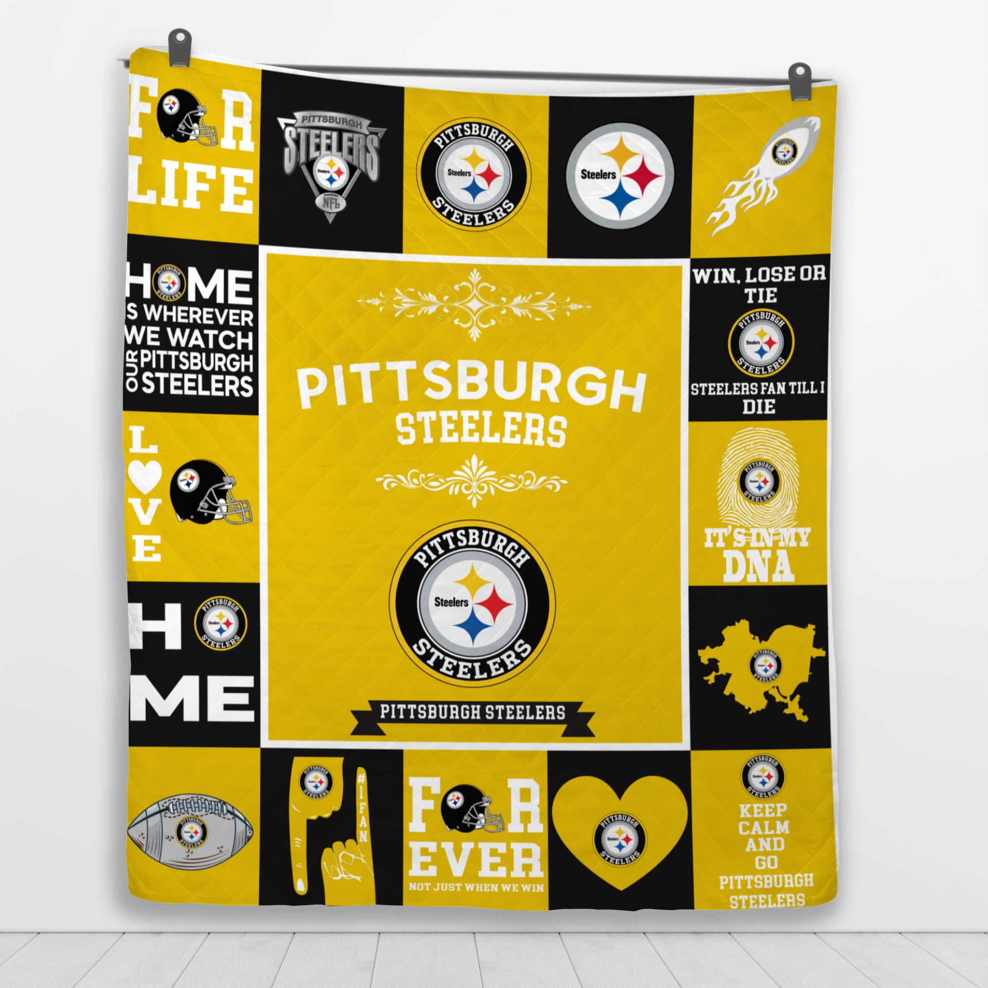 Pittsburgh Steelers Pride Quilt Blanket - Image 4