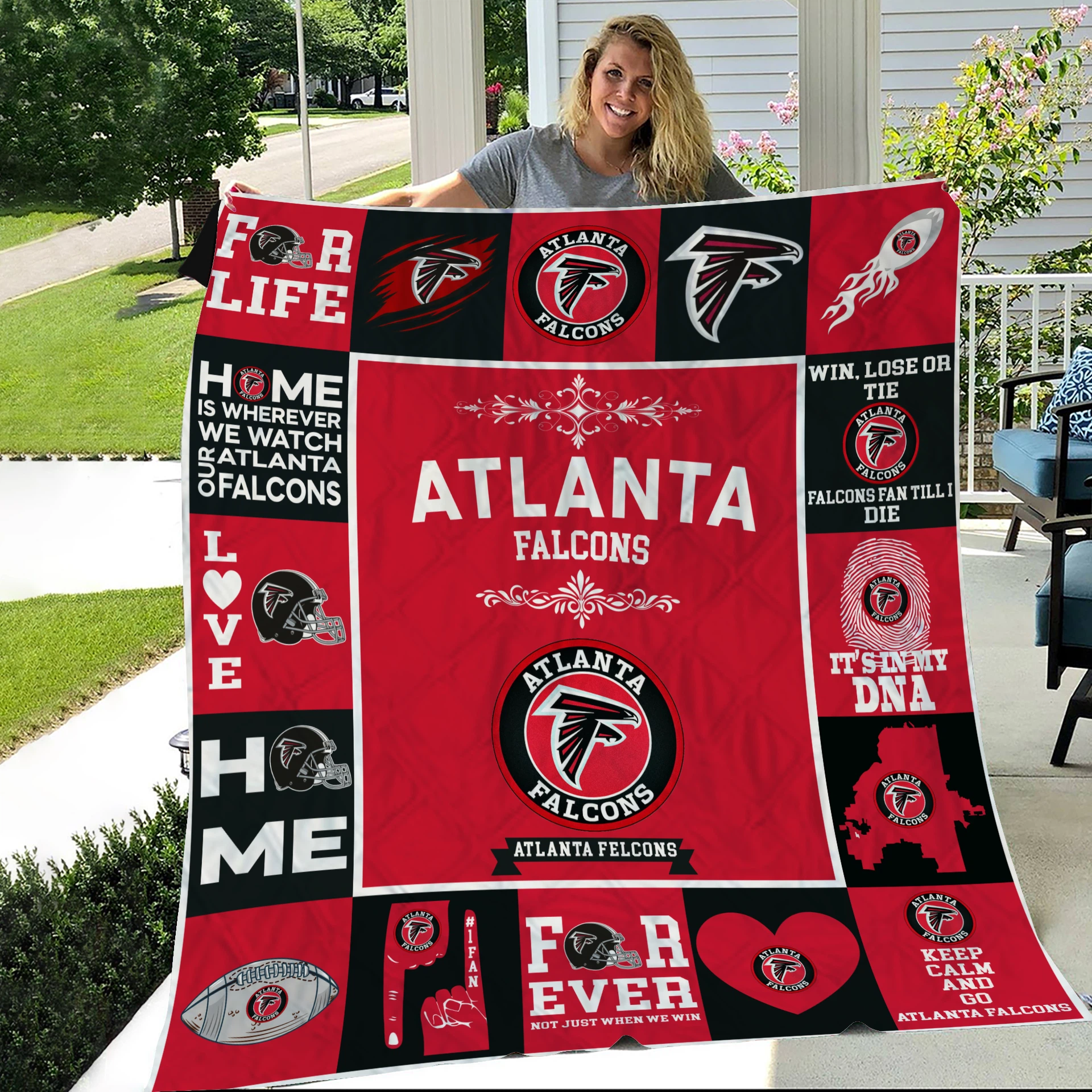 Atlanta Falcons Pride Quilt Blanket