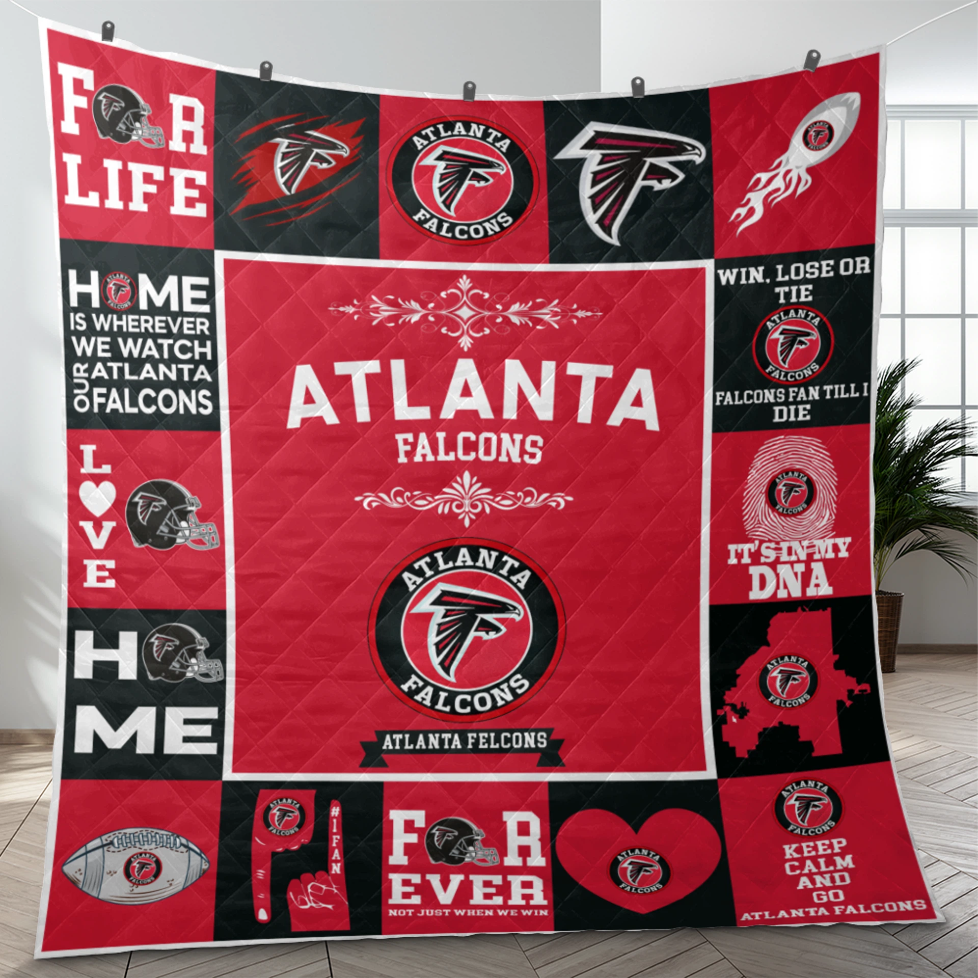 Atlanta Falcons Pride Quilt Blanket - Image 3