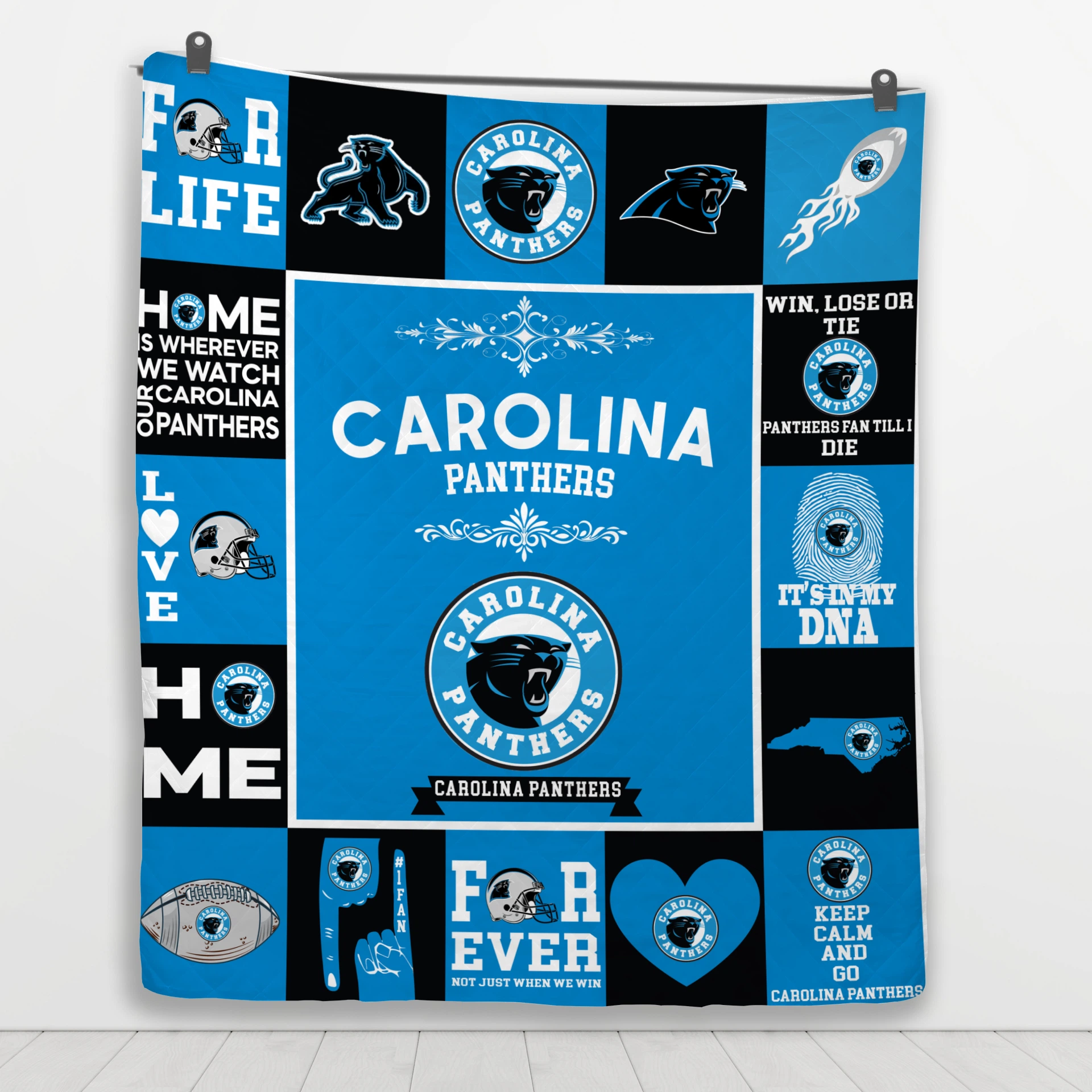 Carolina Panthers Pride Quilt Blanket - Image 4