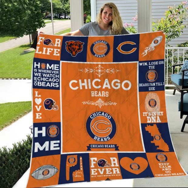 Chicago Bears Pride Quilt Blanket