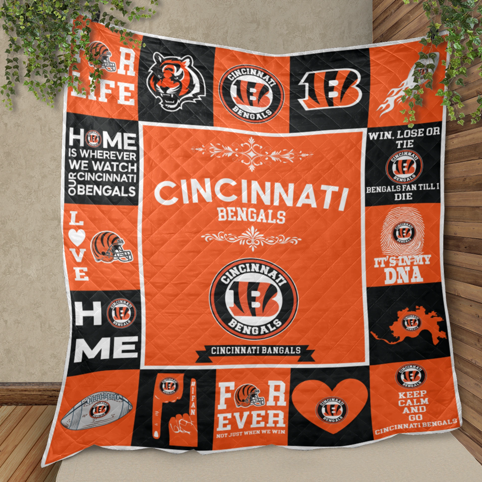 Cincinnati Bengals Pride Quilt Blanket - Image 2