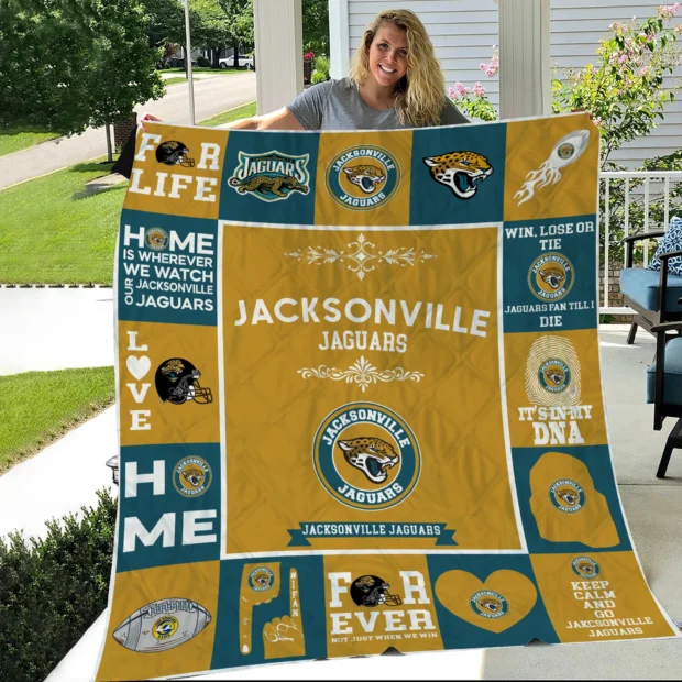 Jacksonville Jaguars Pride Quilt Blanket